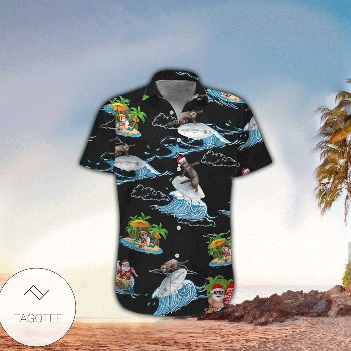 Beach Party Tropical Flamingo Hawaiian Shirt