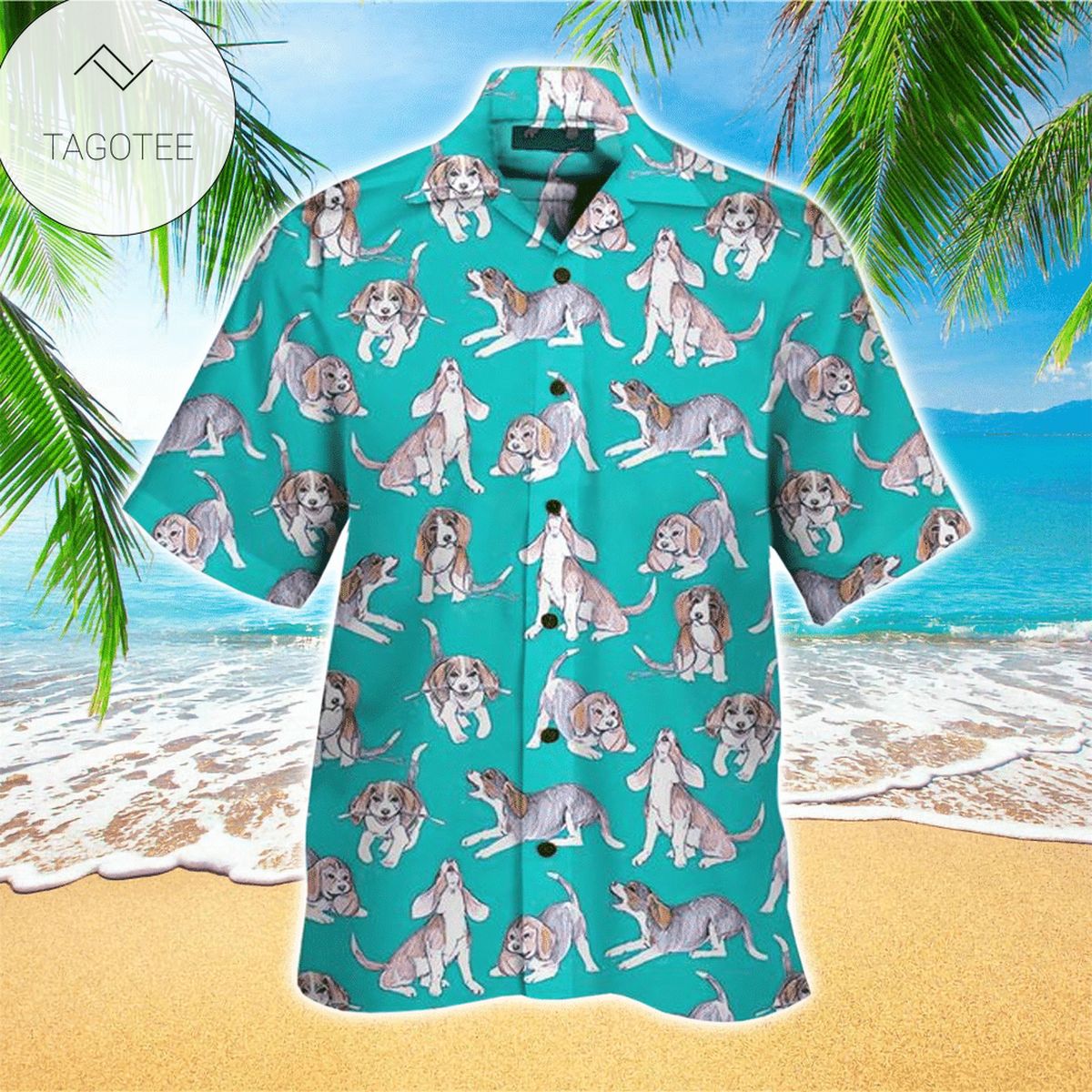 Beach Shirt Rottweiler Fireworks American Independence Day Men Hawaiian Shirt