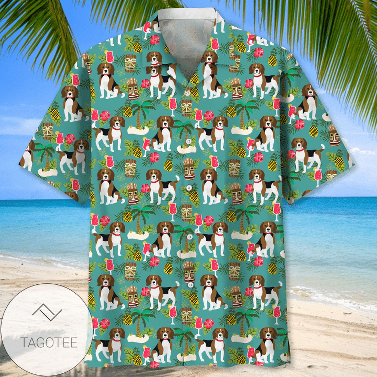 Beagle Dog Lovers Authentic Hawaiian Shirt 2022 3d