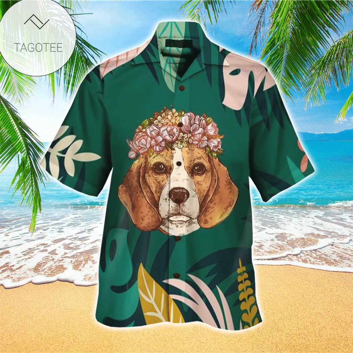 Beagle Happy Thanksgiving Colorful Hawaiian Shirt