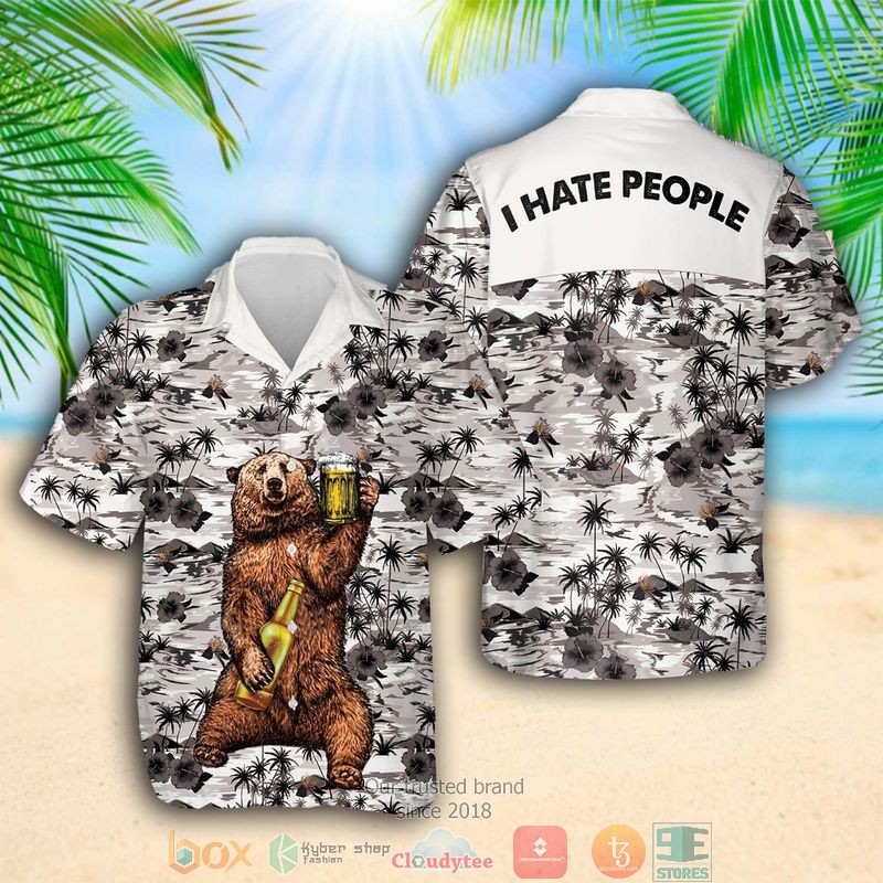 Bear Hunting Short Sleeve Hawaiian shirt