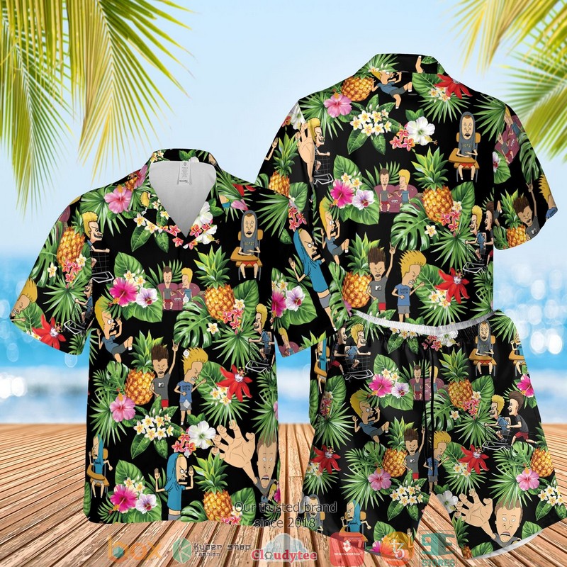 Beavis and Butt-Head Aloha Pineapple Hawaian Summer Outfit