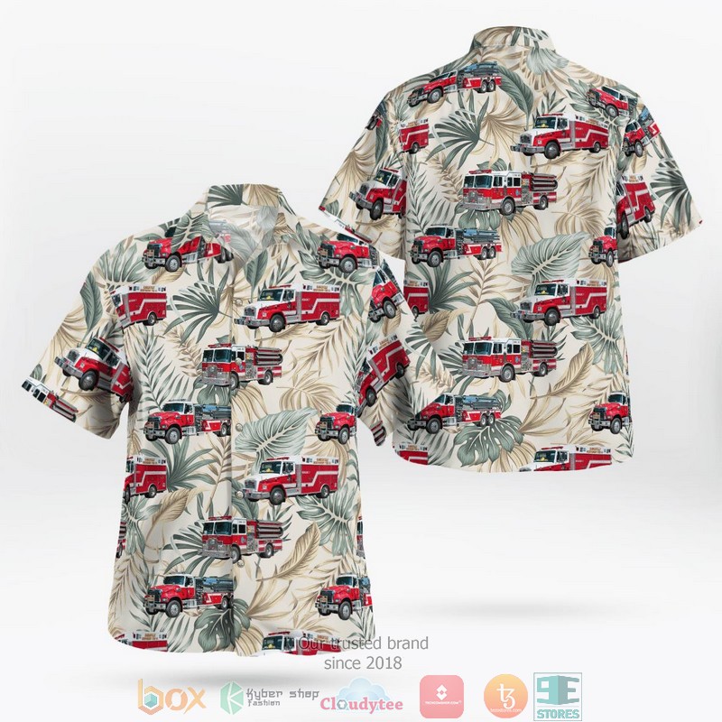 Bedford New Hampshire Bedford Fire Department Hawaiian Shirt