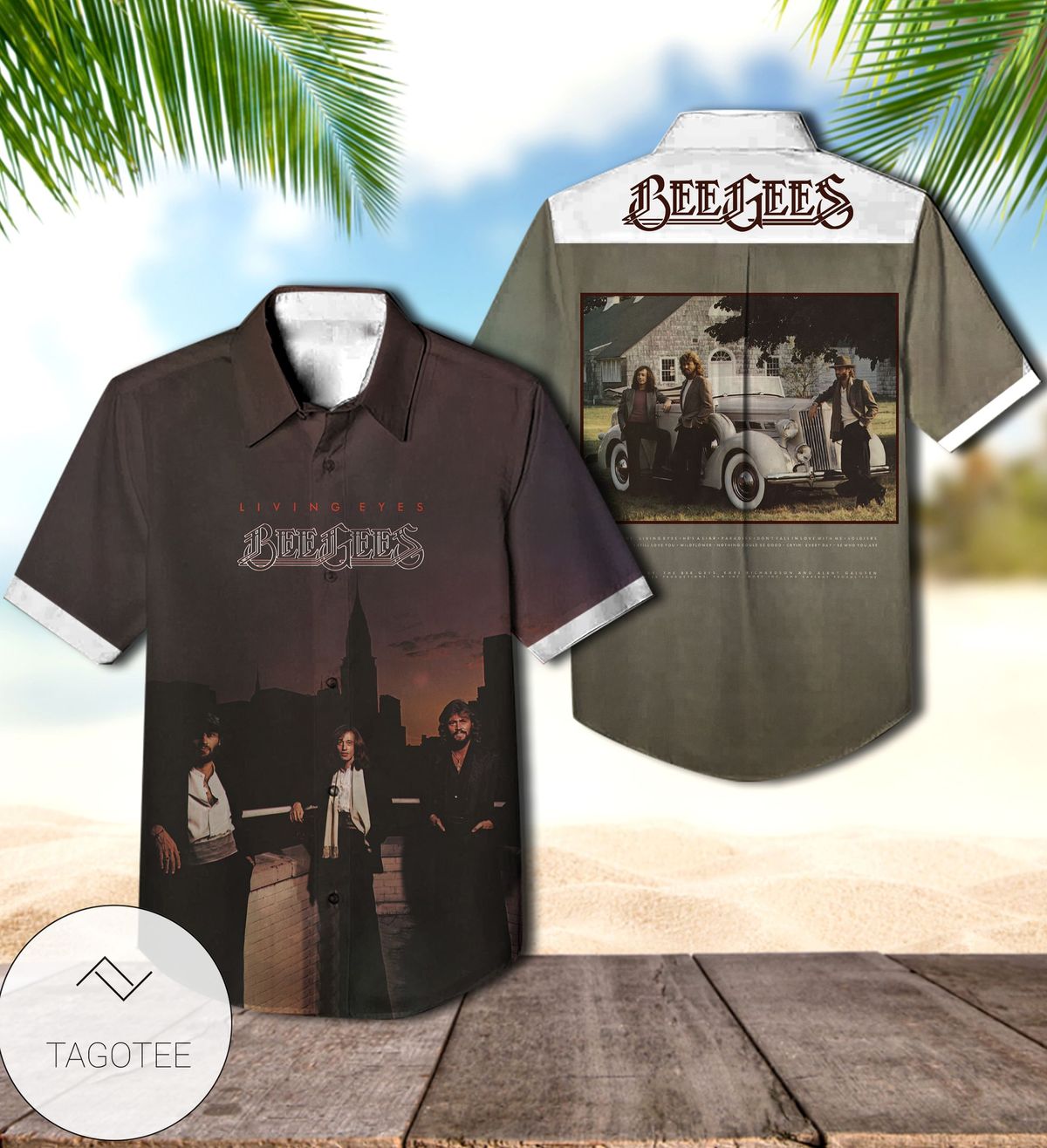 Bee Gees High Civilization Album Cover Hawaiian Shirt