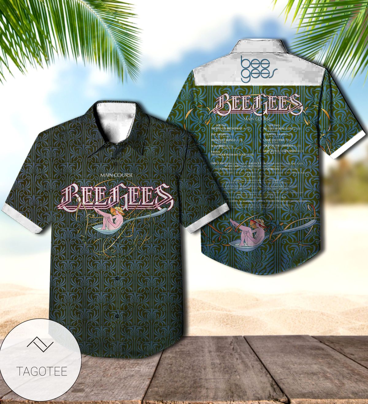 Bee Gees Idea Album Cover Hawaiian Shirt