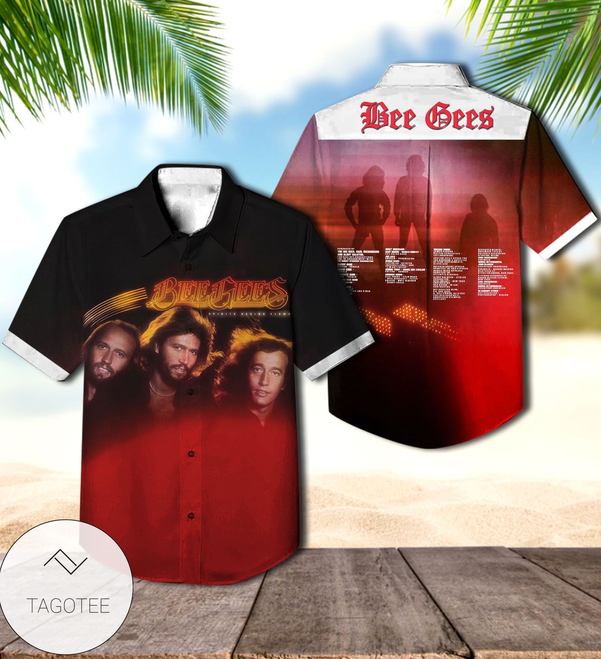 Bee Gees Still Waters Album Cover Hawaiian Shirt