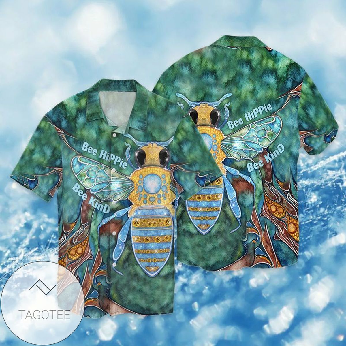 Bee The Queen For Men And Women Graphic Print Short Sleeve Hawaiian Casual Shirt