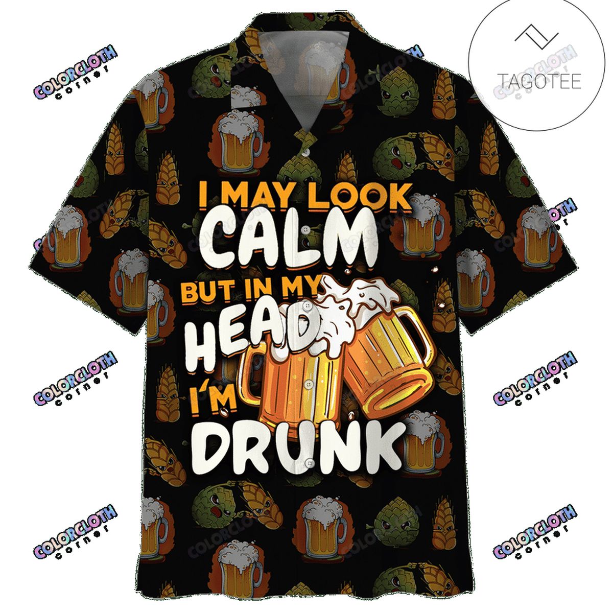 Beer Hawaii Shirt Coors Light Logo Hibiscus Flower Pattern Red White Hawaiian Aloha Shirt