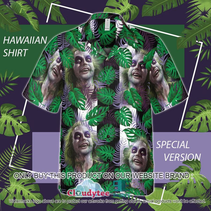 Beetlejuice special black white stripe Hawaiian Shirt