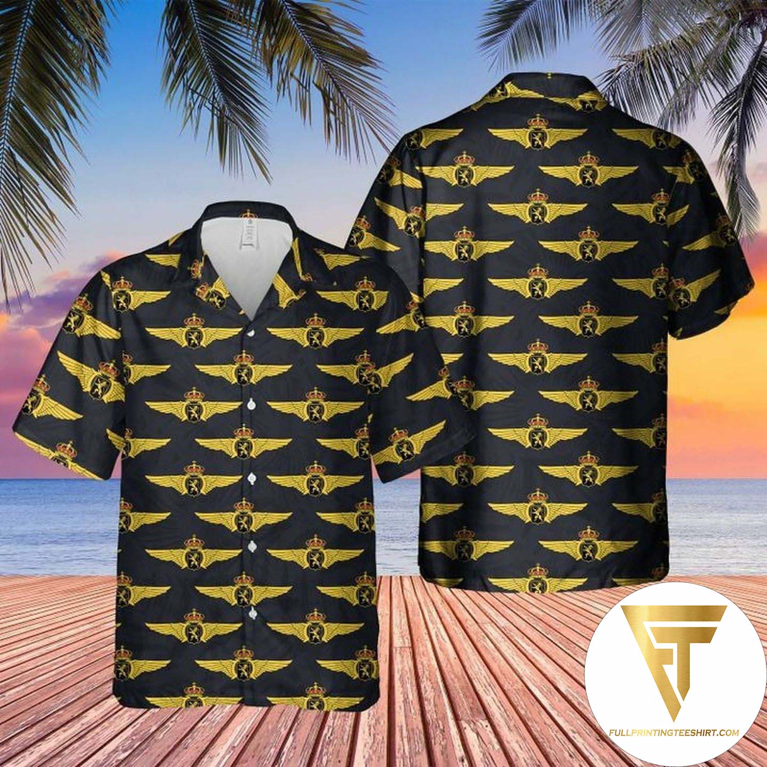 Bell AH-1Z USMC Hawaiian Shirt And Beach Shorts