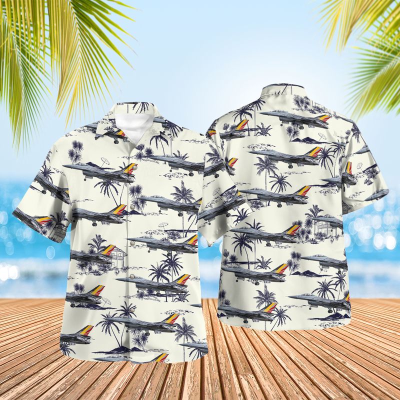 Belgian Air Force Lockheed C-130H Hercules L-382 Hawaiian Shirt