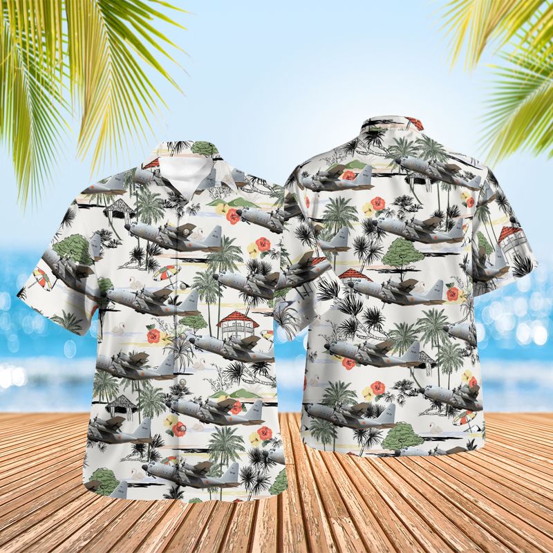 Belgian Air Force Westland Sea King Mk48 Hawaiian Shirt