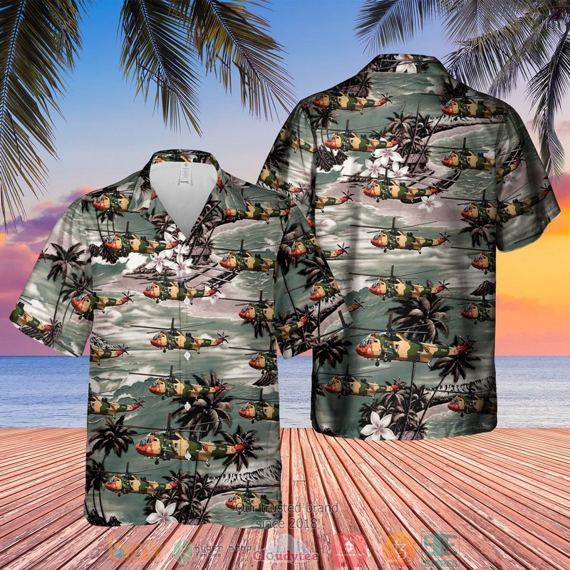 Belgian Air Force Sikorsky HSS-1 Seabat Hawaiian Shirt