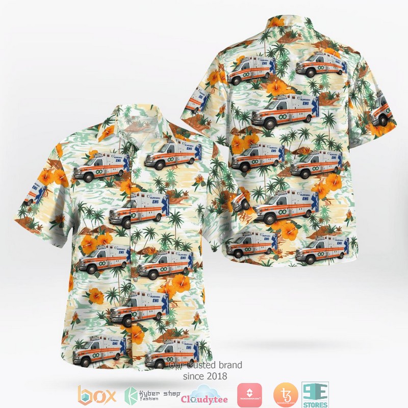 Bellmore New York Bellmore-Merrick EMS Hawaiian Shirt