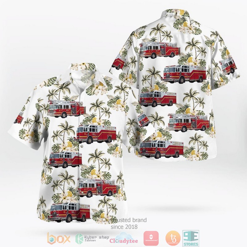 Beloit Fire Truck Hawaiian Shirt