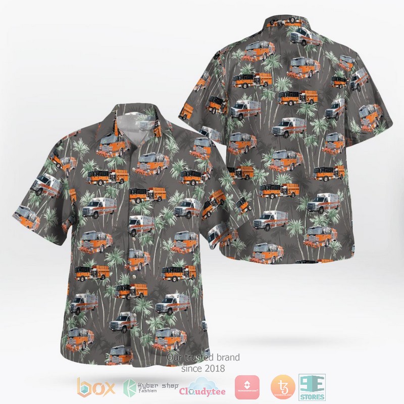 Beloit Fire Truck Hawaiian Shirt