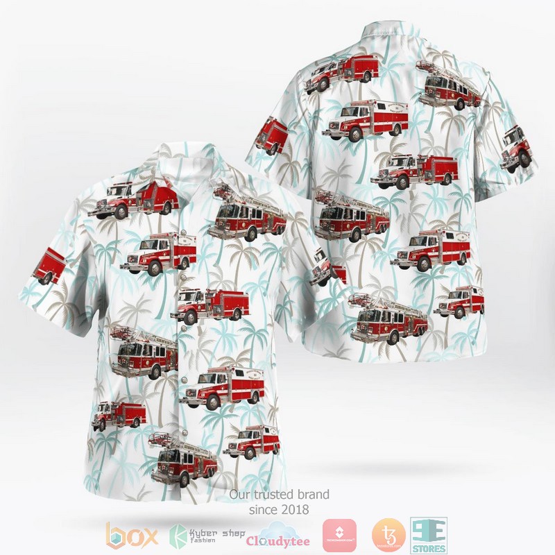 Benton Kansas Butler County Fire District 7 Hawaiian Shirt