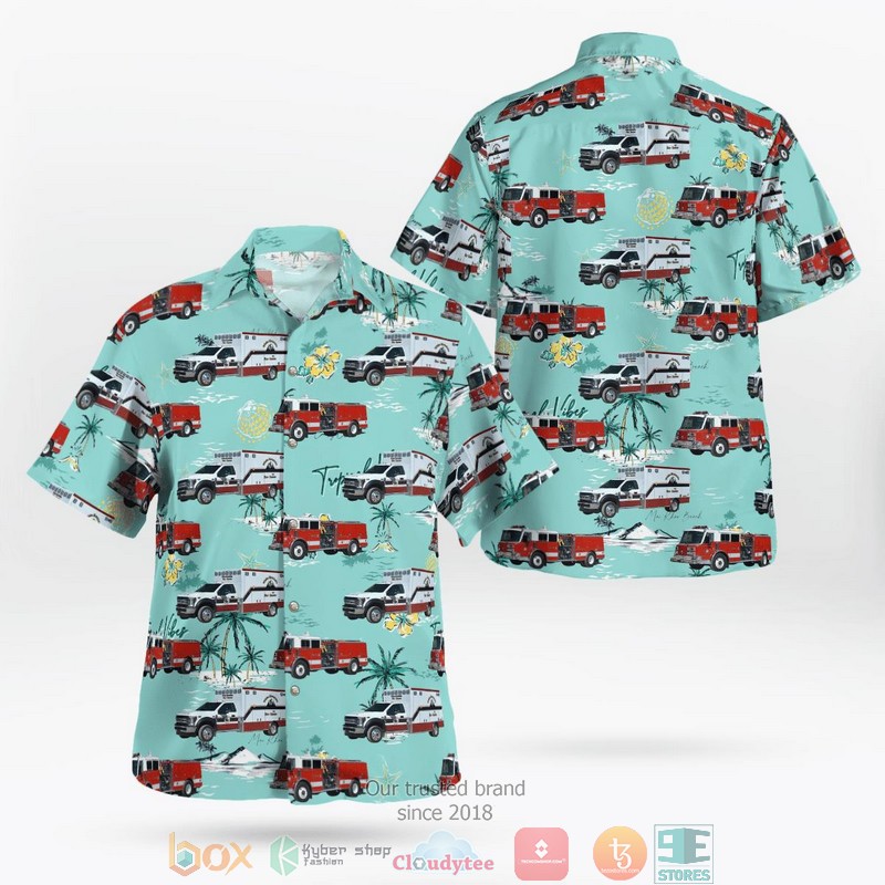 Benton Kansas Butler County Fire District 7 Hawaiian Shirt