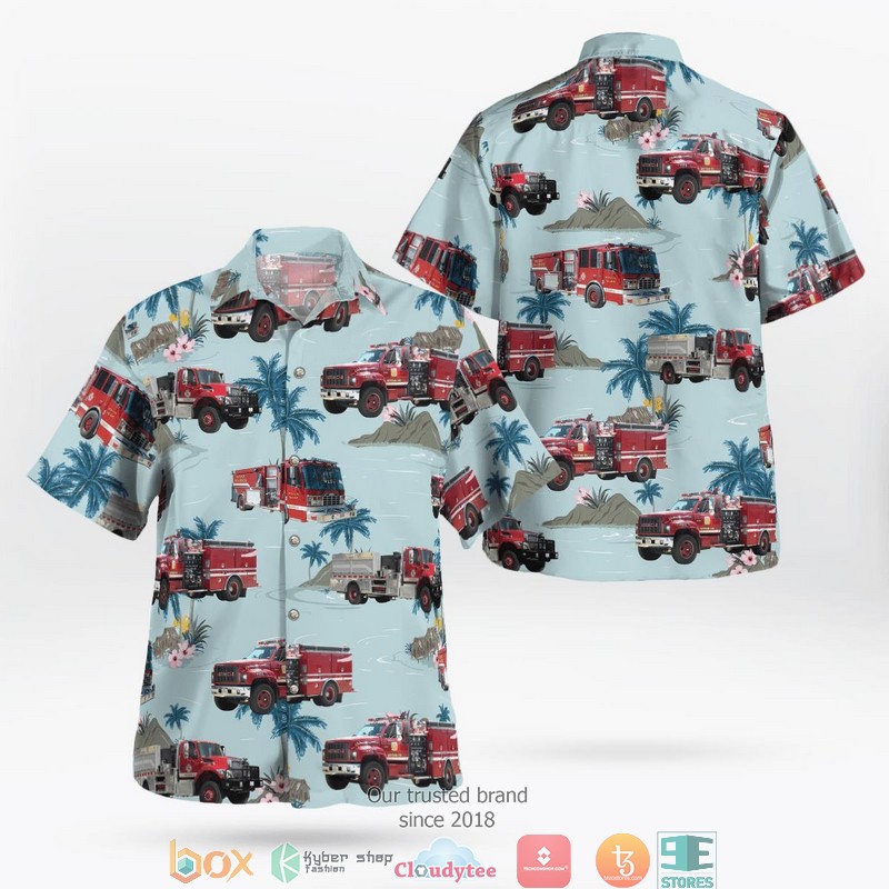 Berwyn Heights Maryland Berwyn Heights Volunteer Fire Department & Rescue Squad Hawaiian Shirt