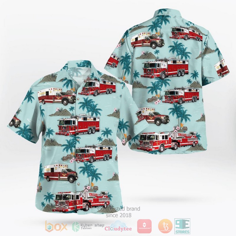 Bertie County Emergency Services Aloha Shirt