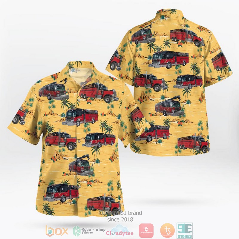 Bethesda Fire Department Maryland Hawaiian Shirt