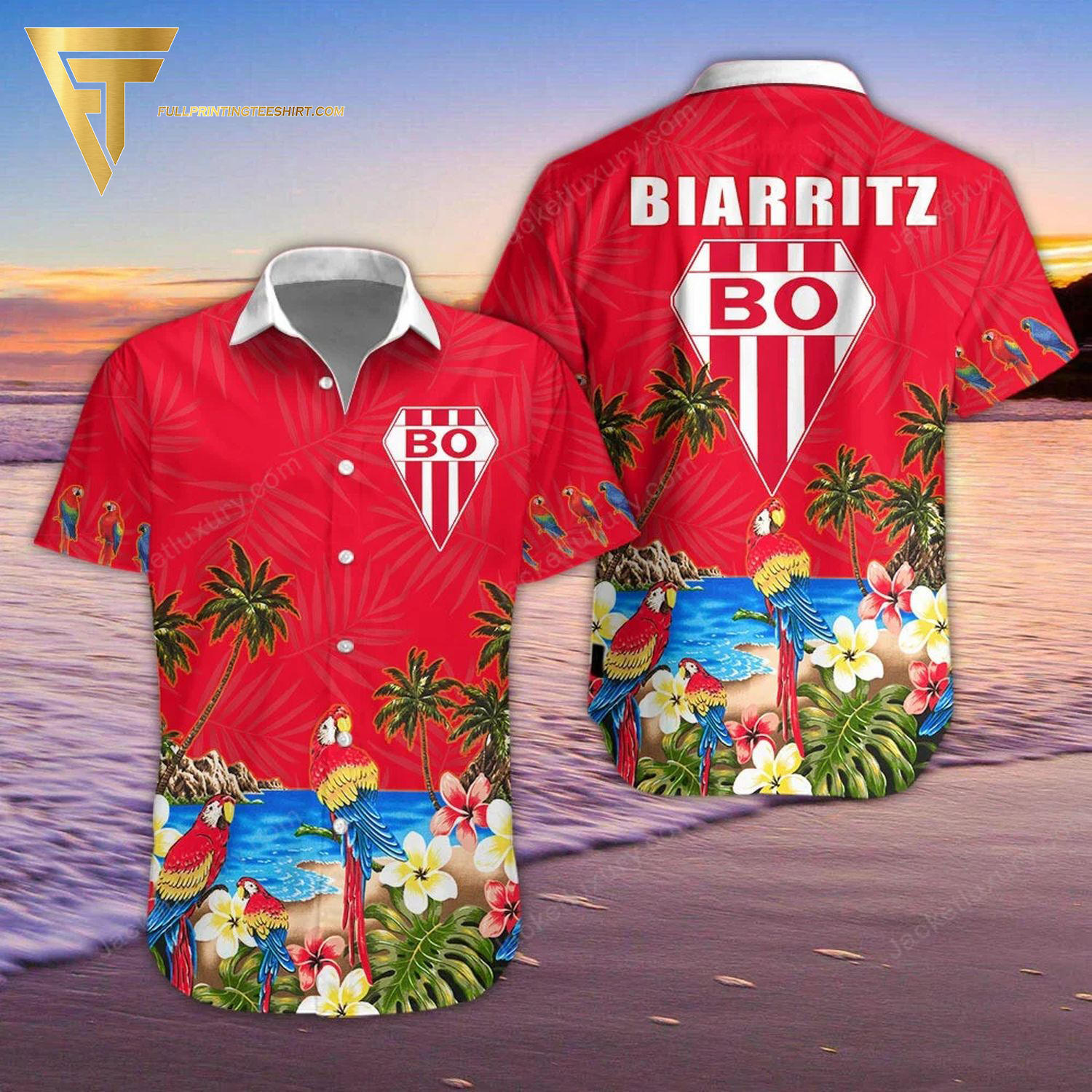 Biarritz Olympique Sport Fan All Over Print Hawaiian Shirt