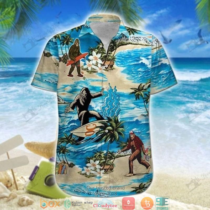 Bigfoot Happy Easter Day Hawaiian Shirt