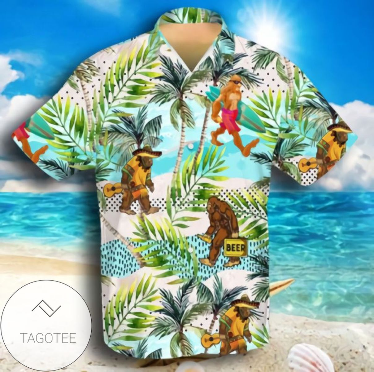 Bigfoot Hawaiian Shirt Perfect Gift Ideas For Bigfoot Lover