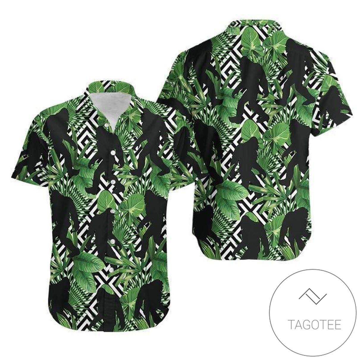 Bigfoot Hawaiian Shirt Perfect Bigfoot Clothing