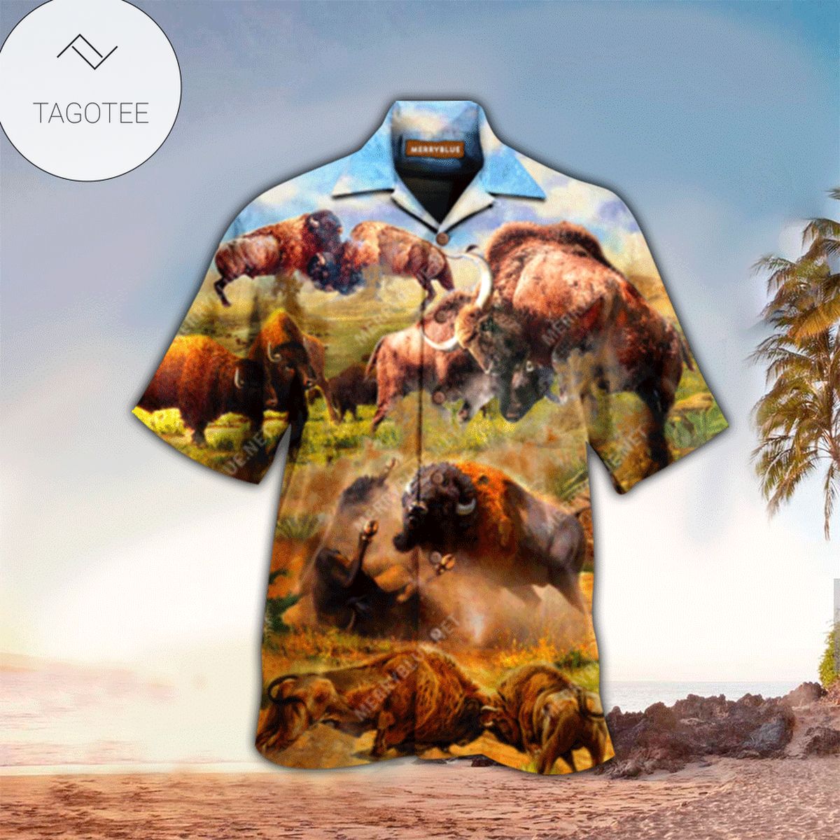 Bison Hawaiian Shirt