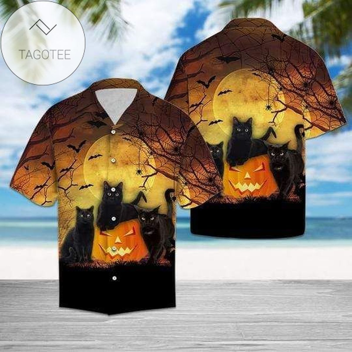 Black Cat Pineapple Tropical 2022 Authentic Hawaiian Shirts 010820l