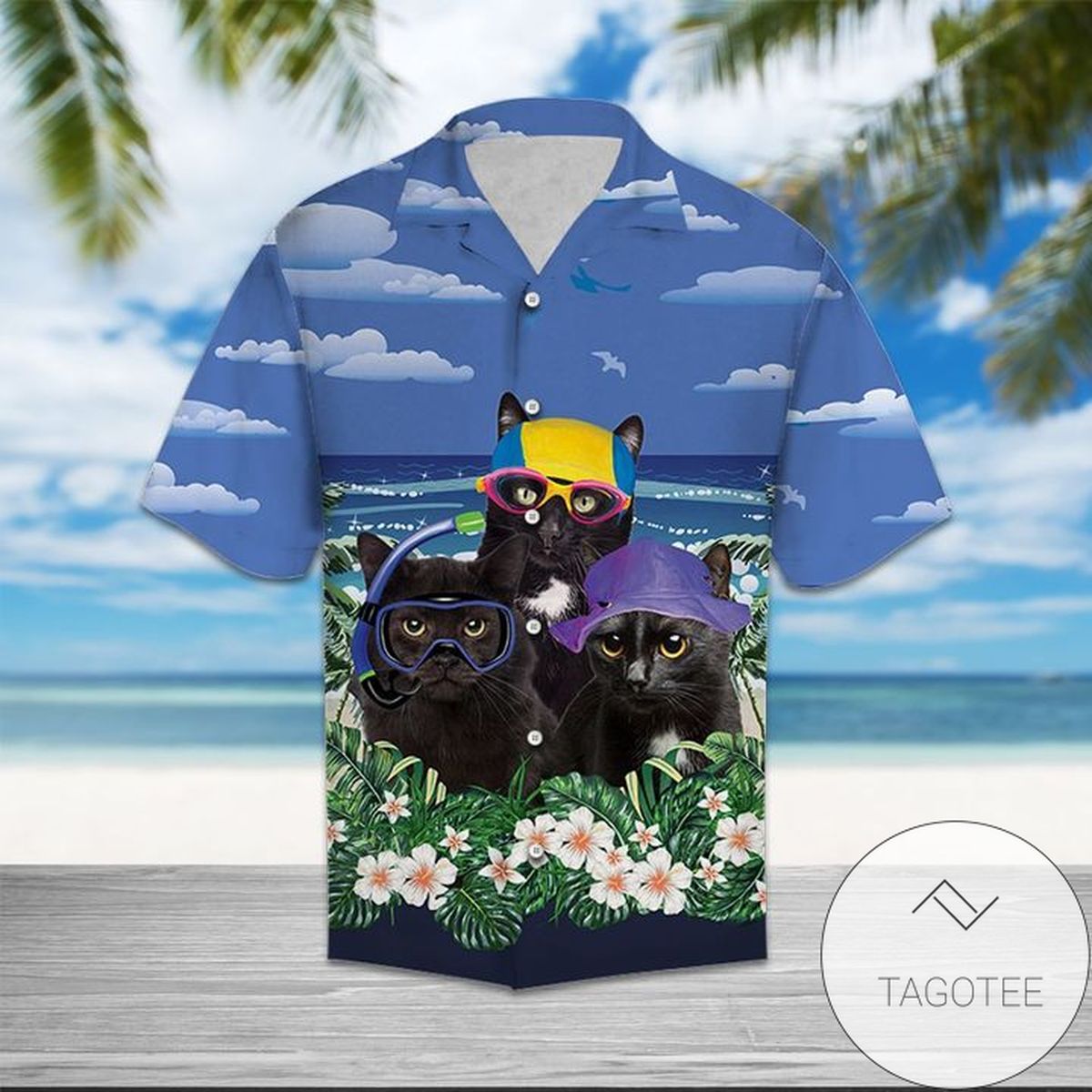 Black Cat Tropical Authentic Hawaiian Shirt 2022s Hl