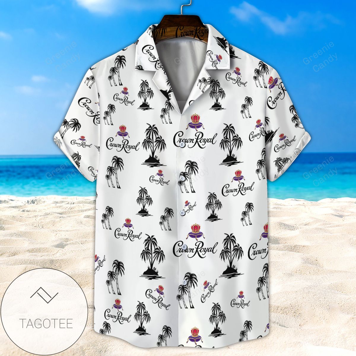 Black Cow Leafy Hawaiian Shirt