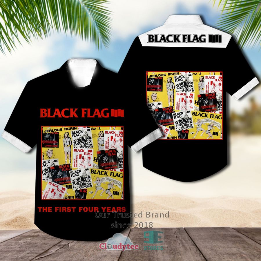 Black Flag loose nut Hawaiian Casual Shirt