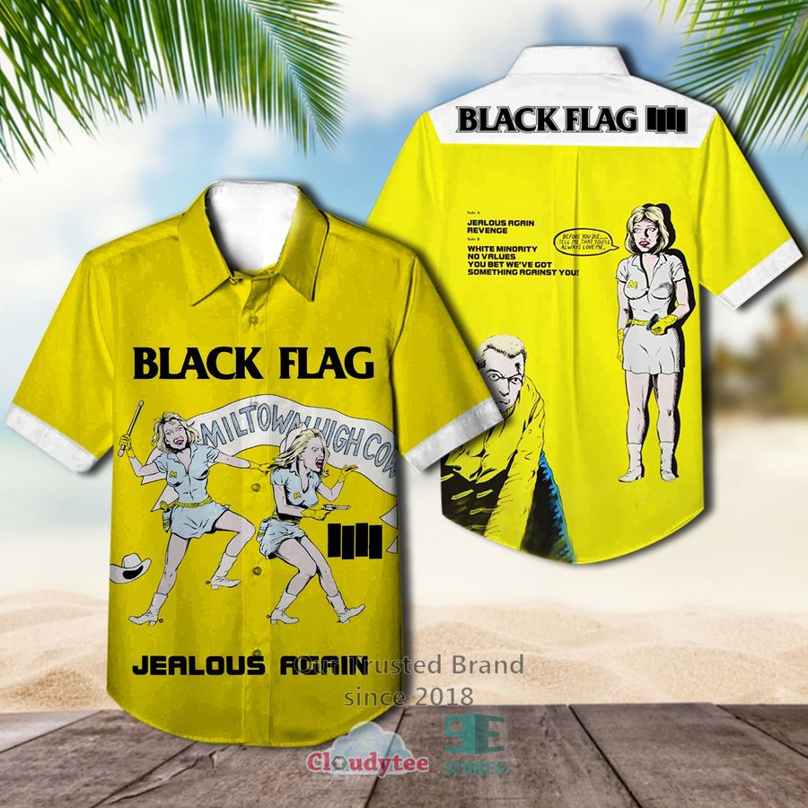 Black Flag in my head Hawaiian Casual Shirt