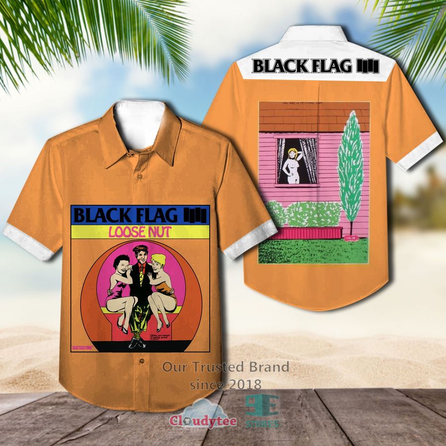 Black Flag nervous Hawaiian Casual Shirt