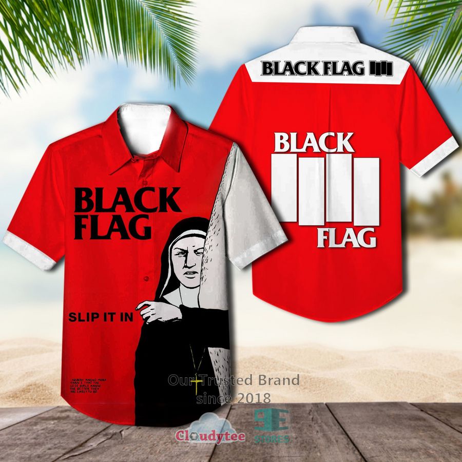 Black Flag what that Hawaiian Casual Shirt