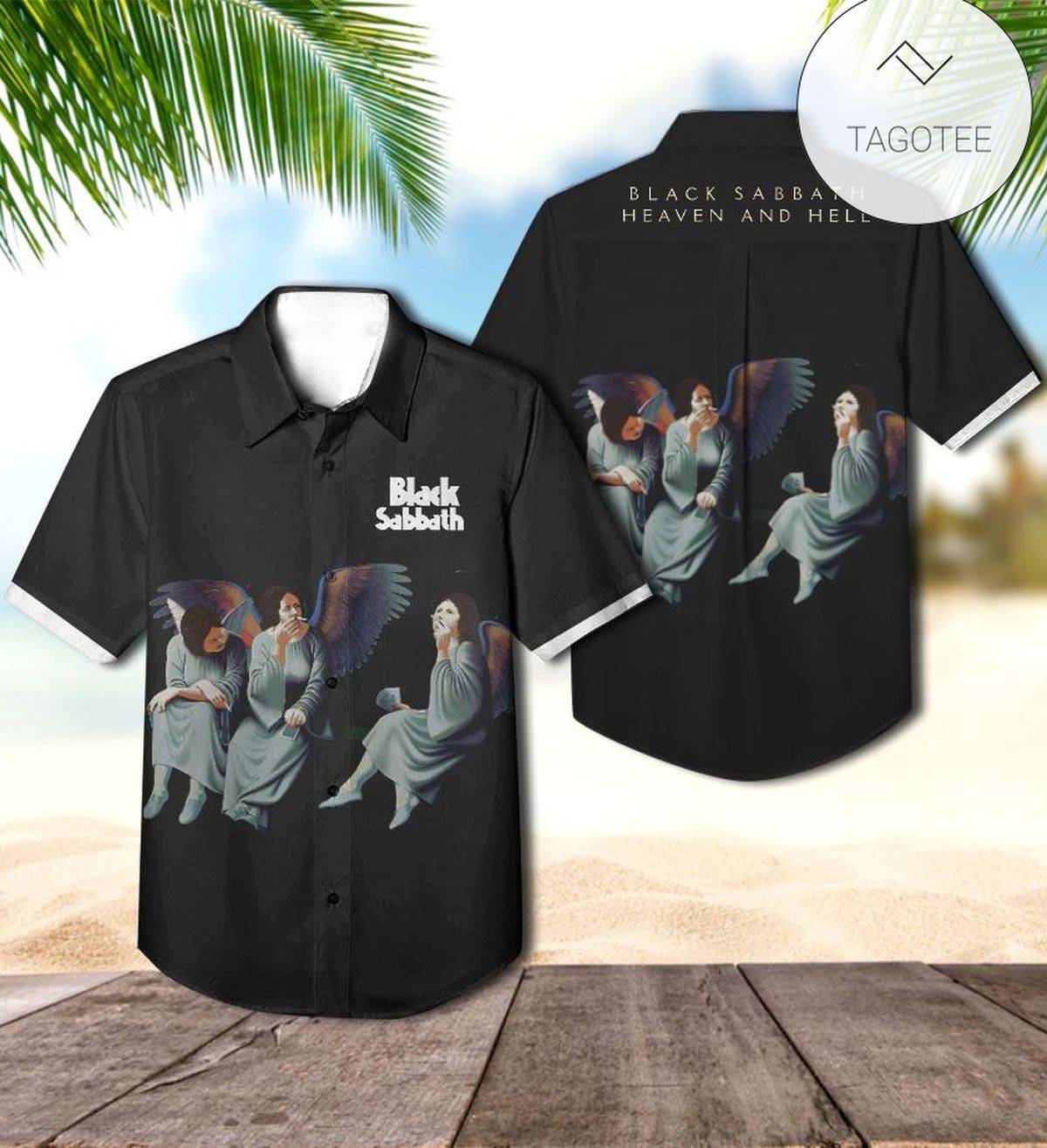 Black Sabbath Skull Aloha Tropical Hawaiian Shirts 3d 910v