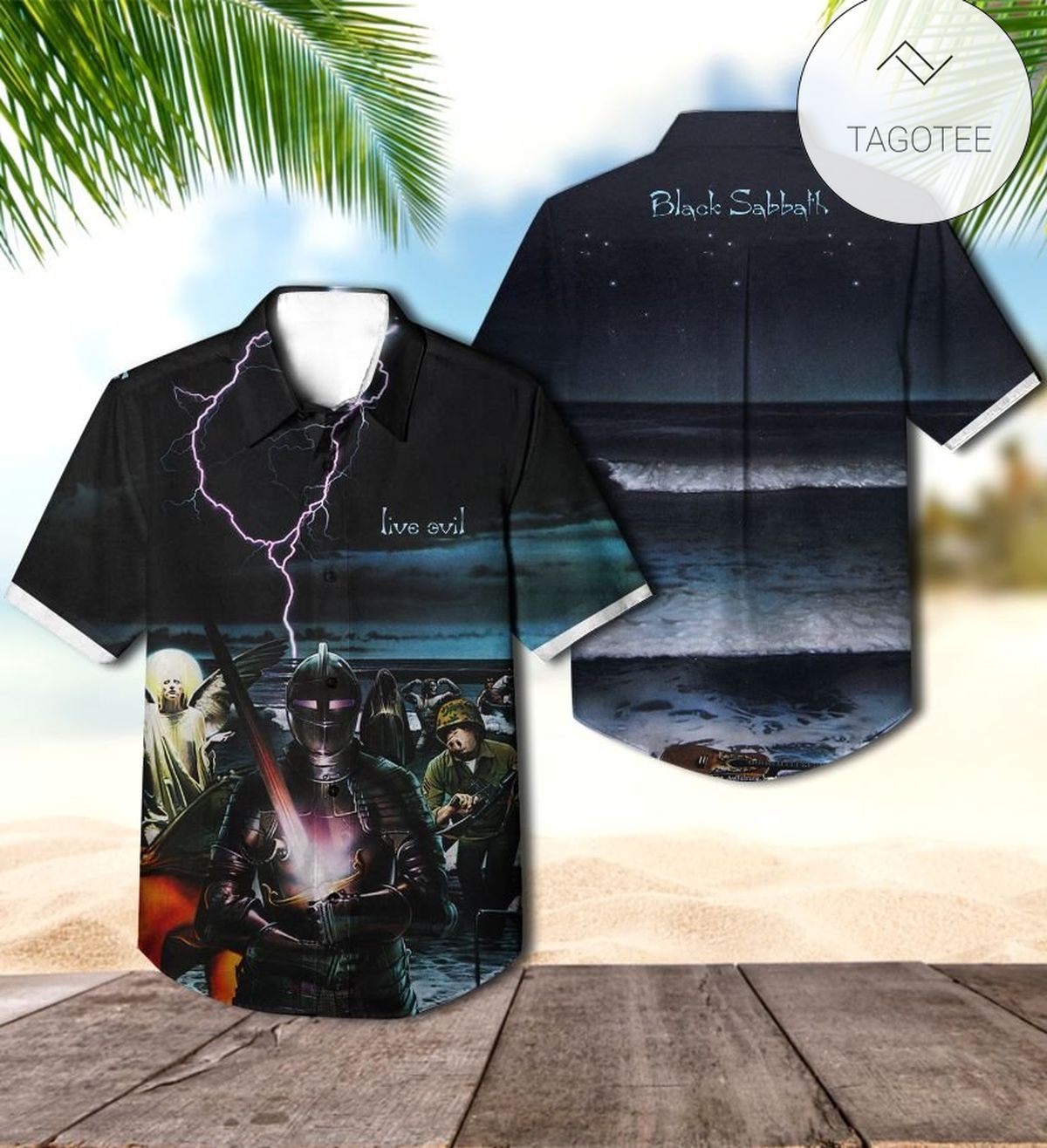 Black Sabbath Paranoid Album Cover Hawaiian Shirt