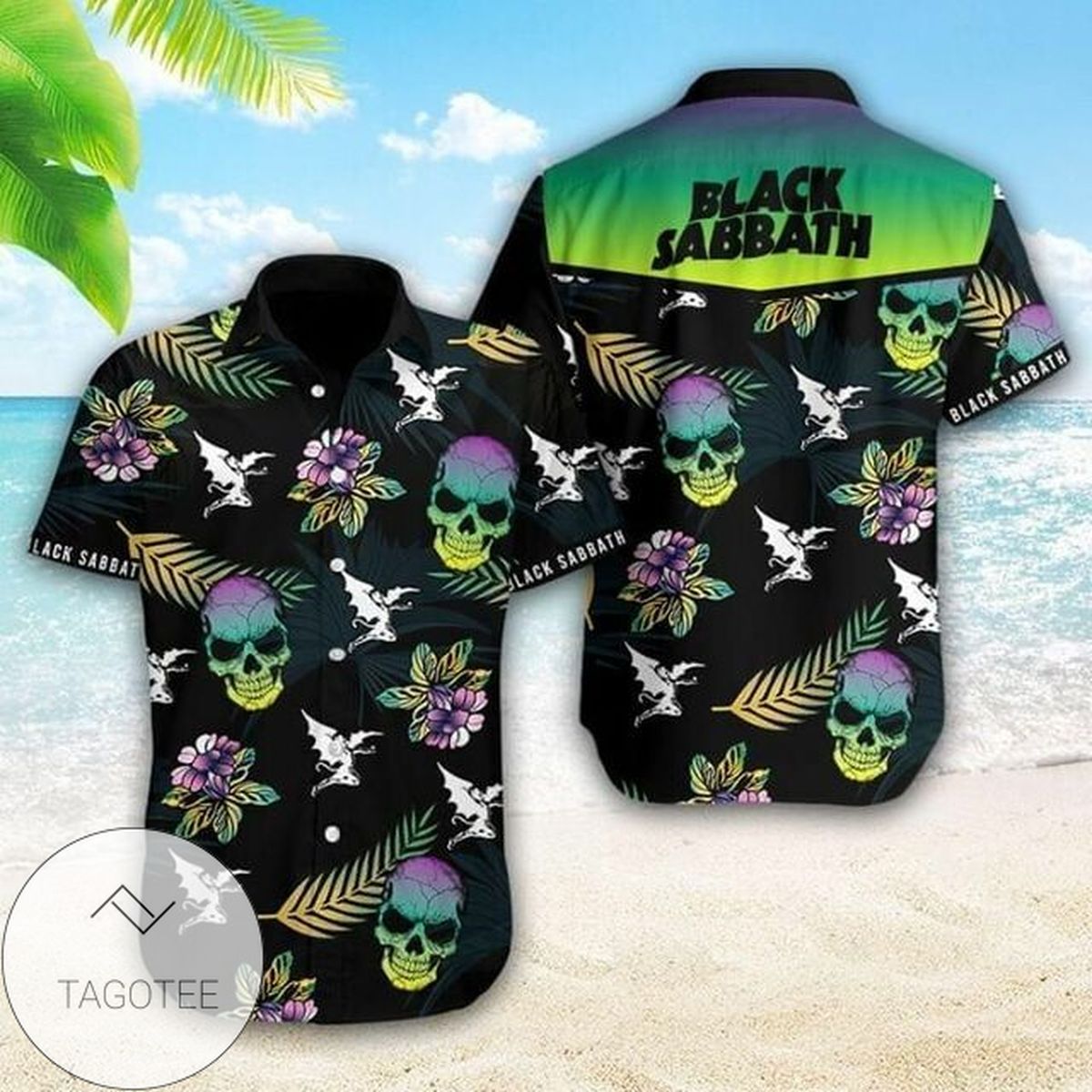 Black Sabbath The Debut Studio Album Cover Hawaiian Shirt