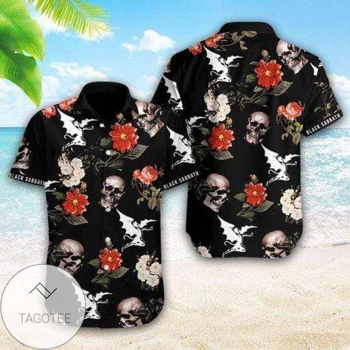 Black Sabbath Reunion Album Cover Hawaiian Shirt