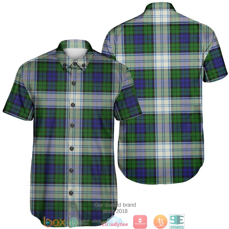 Blackwatch Modern Tartan Short Sleeve Hawaiian Shirt