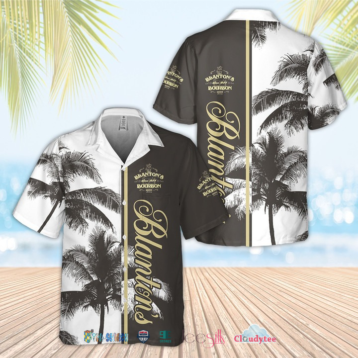 Black Velvet Whisky Palm Tree Hawaiian Shirt