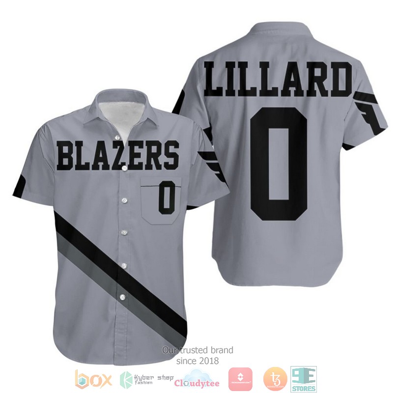 Blazers Cj Mccollum 2020-21 Earned Gray Jersey Inspired Style Hawaiian Shirt