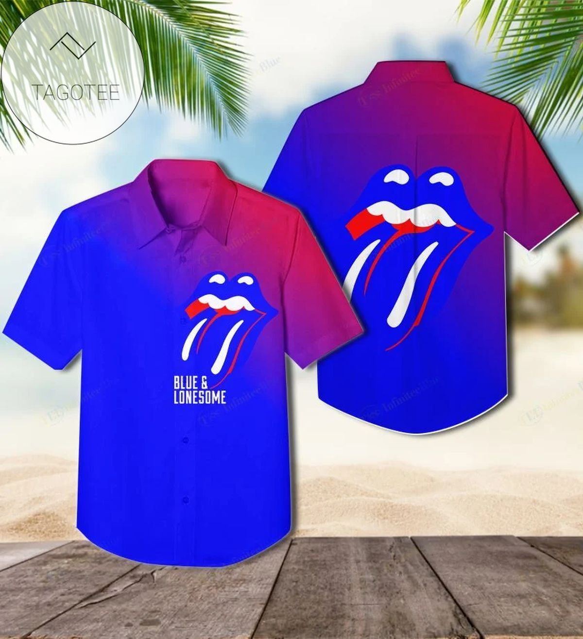 Blue & Lonesome Studio Album By The Rolling Stones Hawaiian Shirt