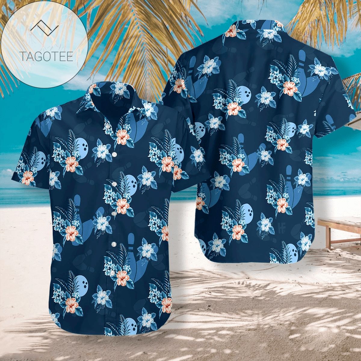 Blue Bigfoot Carrying Eggs Easter Unisex 2022 Authentic Hawaiian Shirts