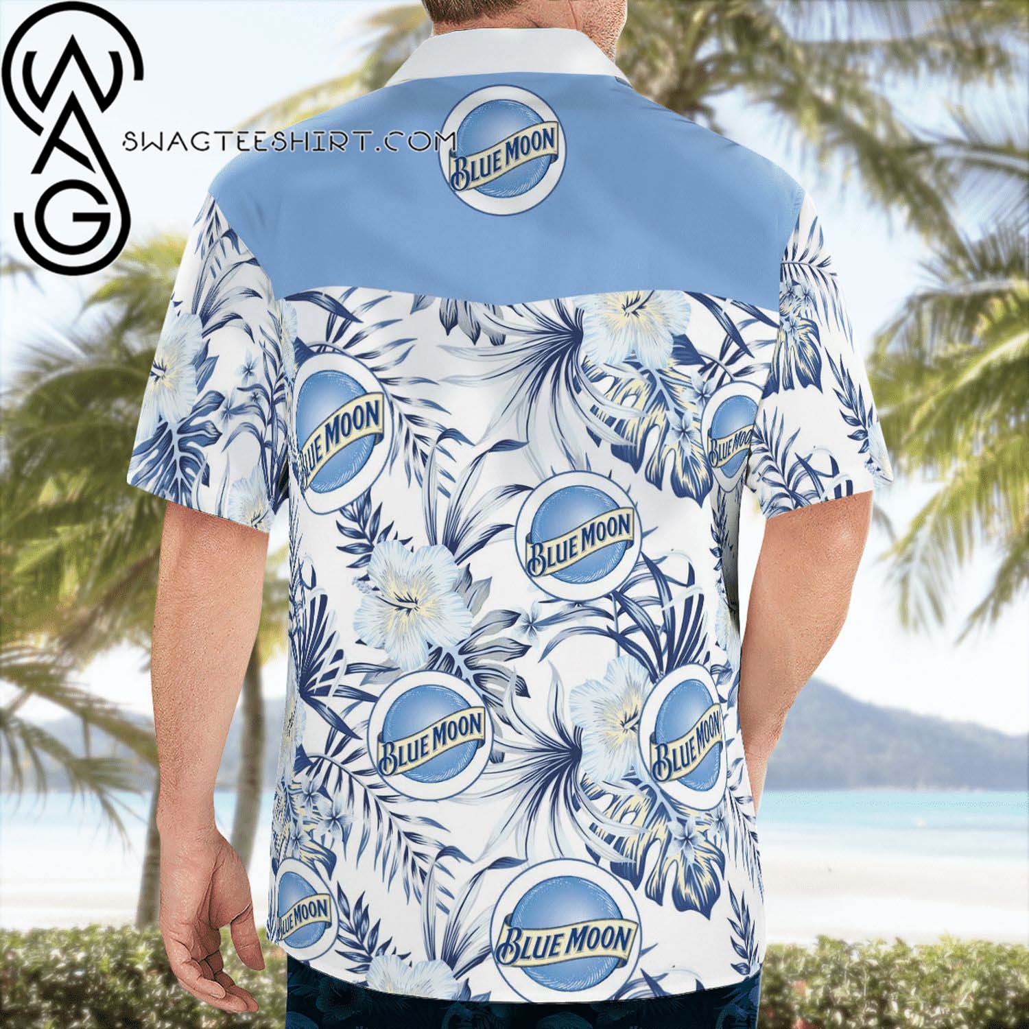 Black Velvet Palm Tree All Over Print Summer Vacation Hawaiian Shirt