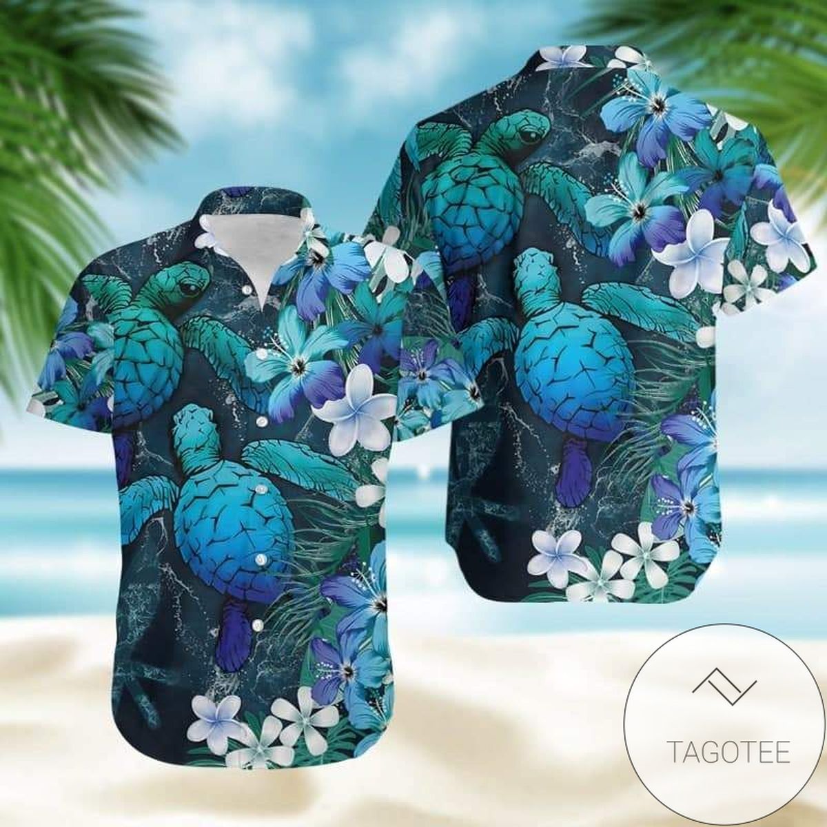 Blue Moon Palm Hawaiian Shirt