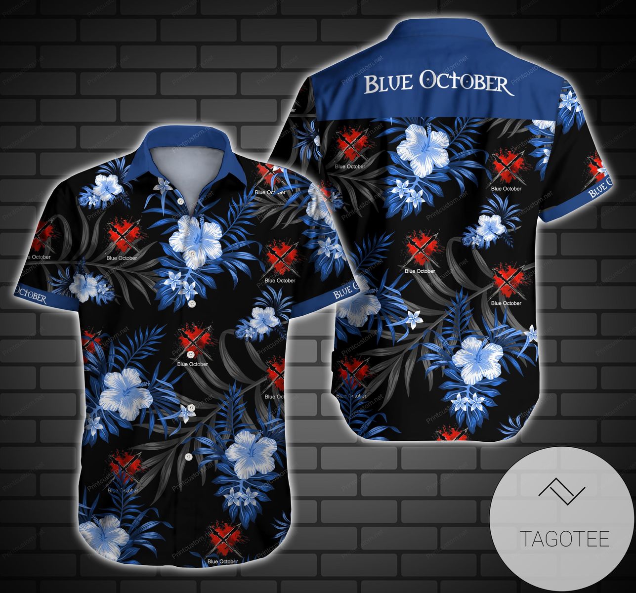 Blue Oyster Cult Agents Of Fortune Album Cover Hawaiian Shirt