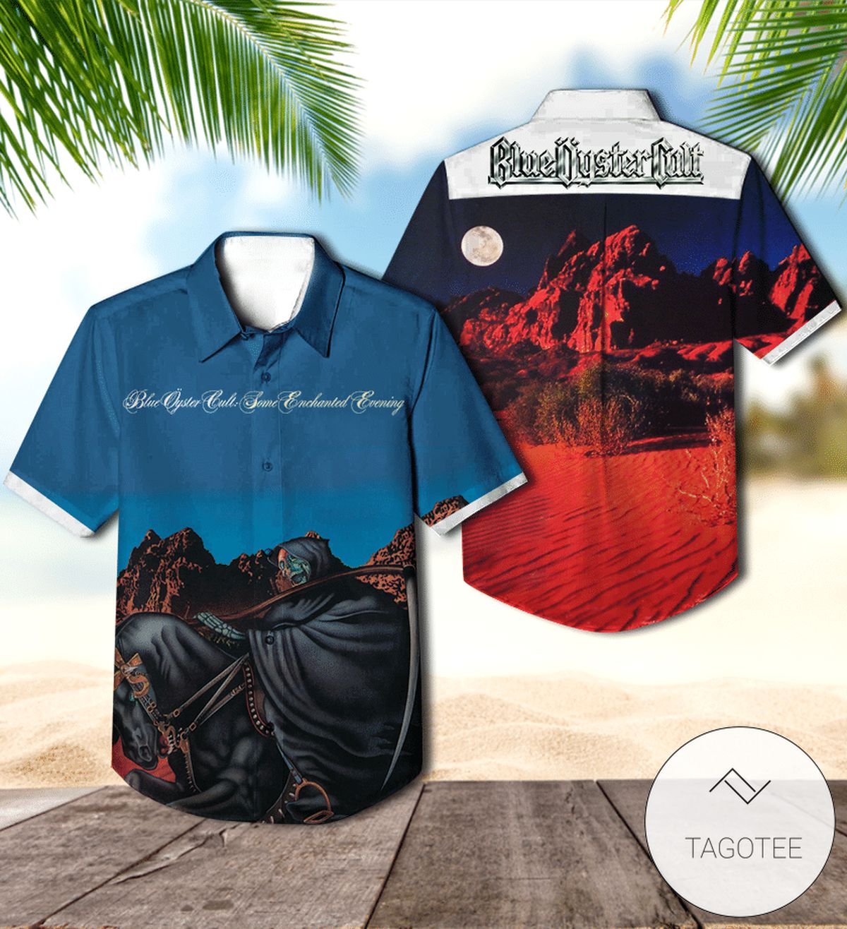 Blue Oyster Cult Mirrors Album Cover Hawaiian Shirt